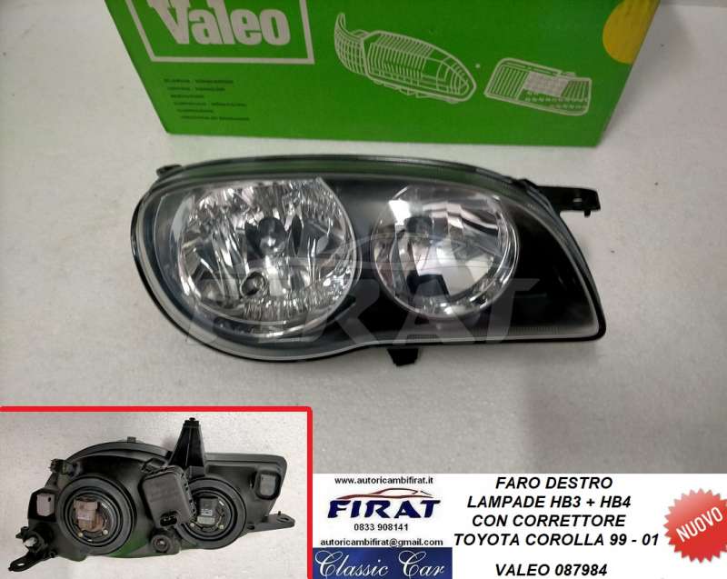 FARO TOYOTA COROLLA 99 - 01 C/C DX (087984)